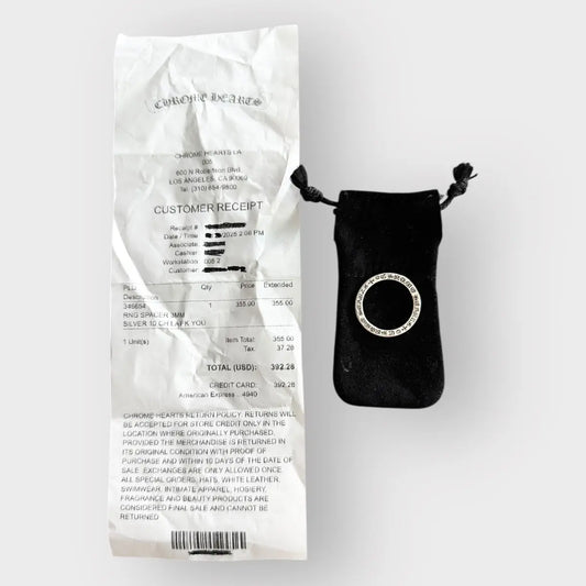 Chrome Hearts LA Fuck You Spacer Ring