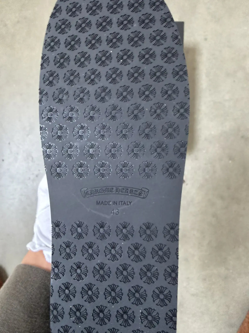 Chrome Hearts Black Plus Patch Slippers