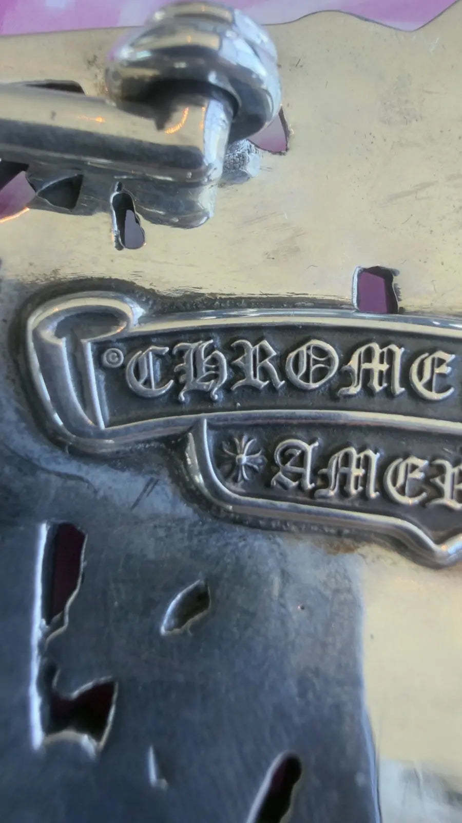 Chrome Hearts Cemetery Cross Belt Buckle Chrome Hearts