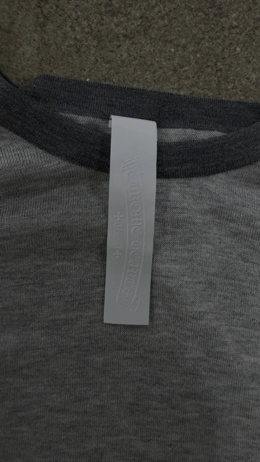 Chrome Hearts Cross Patch Silk Raglan Long Sleeve Tee