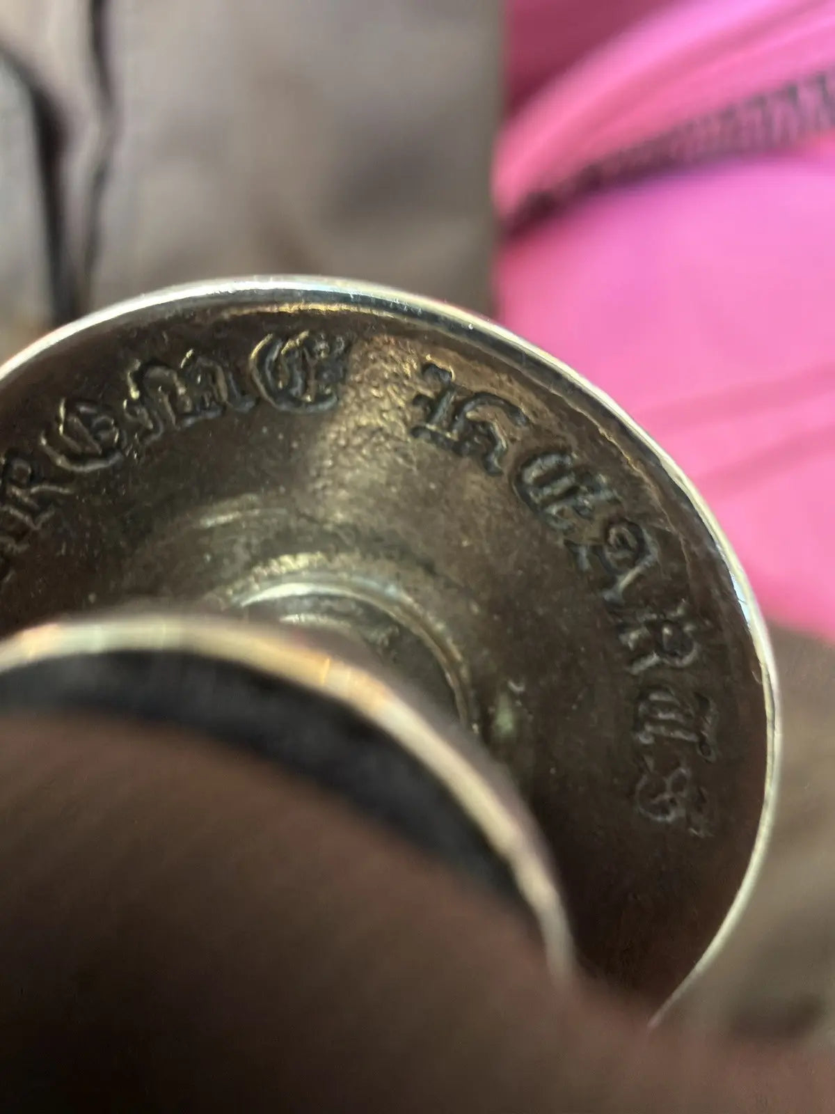 Chrome Hearts Pink Lucky Patch Nylon Carpenter