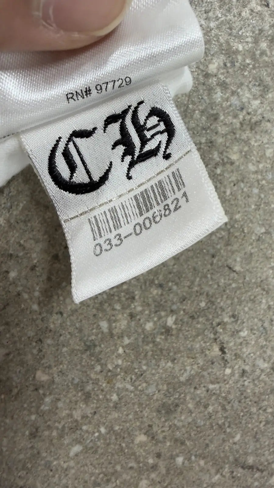 Chrome Hearts Triple Cross Horseshoe Logo Pocket T-Shirt