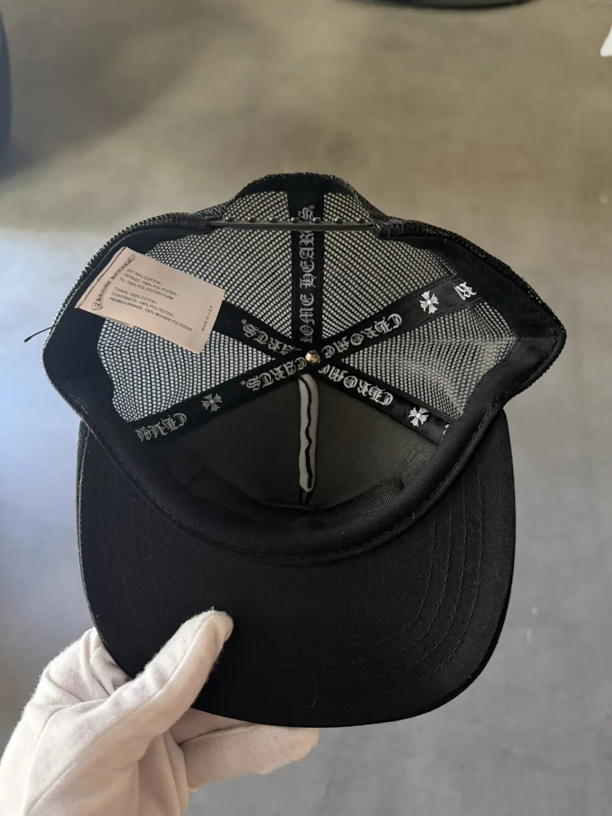 Chrome Hearts Aspen Black Tucker Hat