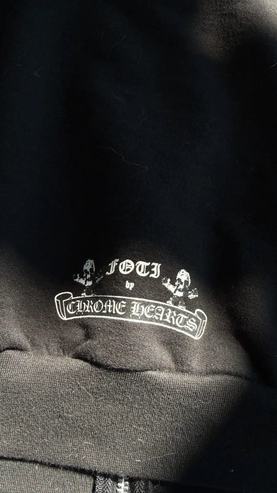 Chrome Hearts Black Multi FOTI Tic Tac Toe Zip Up Chrome Hearts