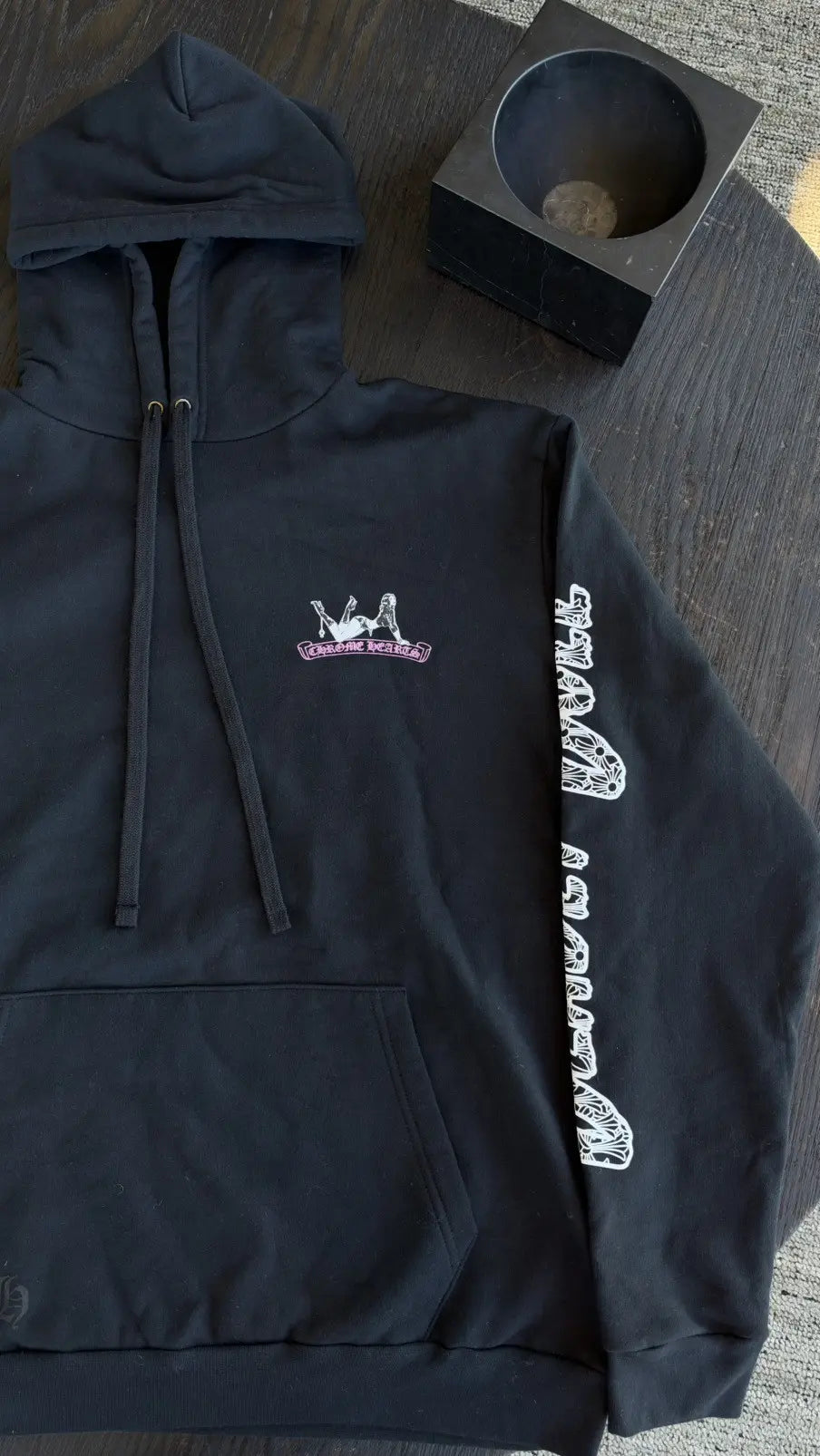 Chrome Hearts × Deadly Doll Black Hoodie Size XL Chrome Hearts