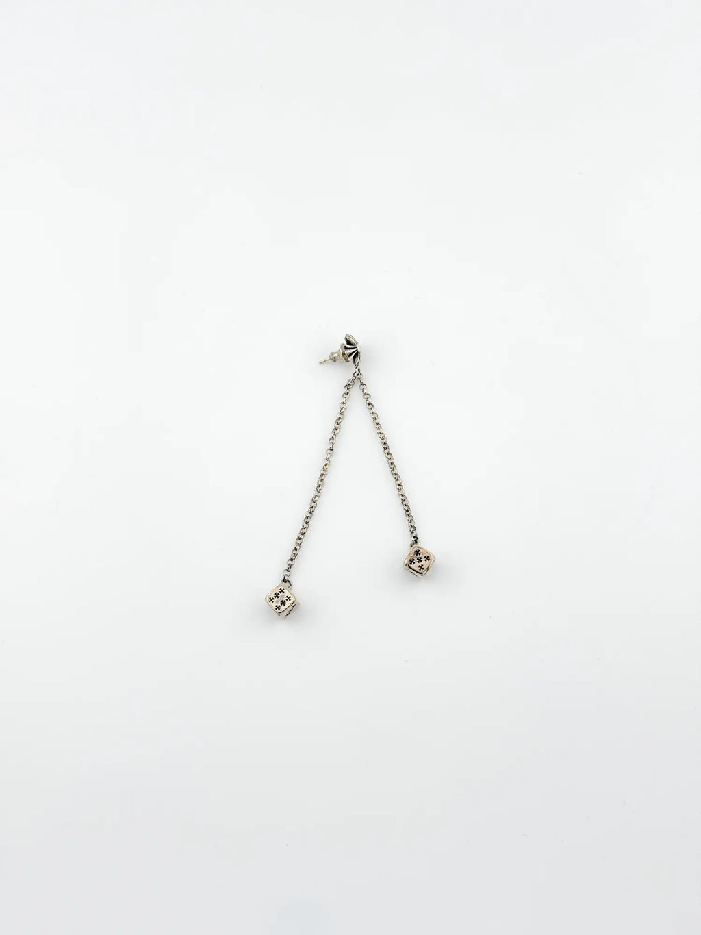 Chrome Hearts CH Plus Post Dice Left Side Earring