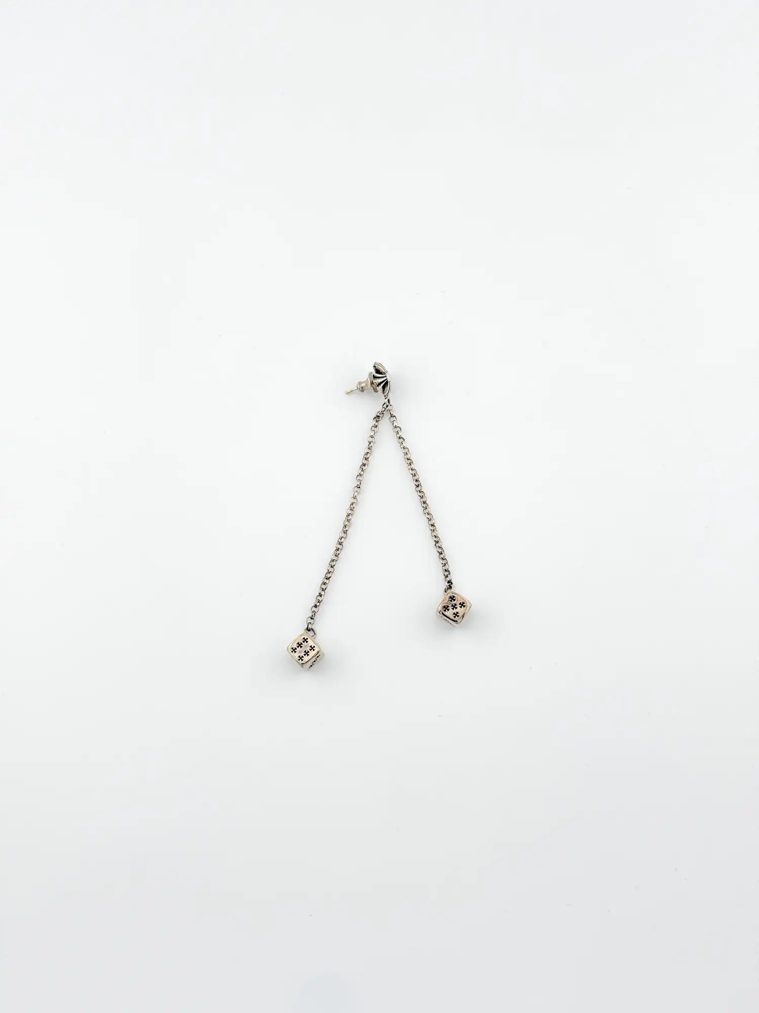 Chrome Hearts CH Plus Post Dice Left Side Earring