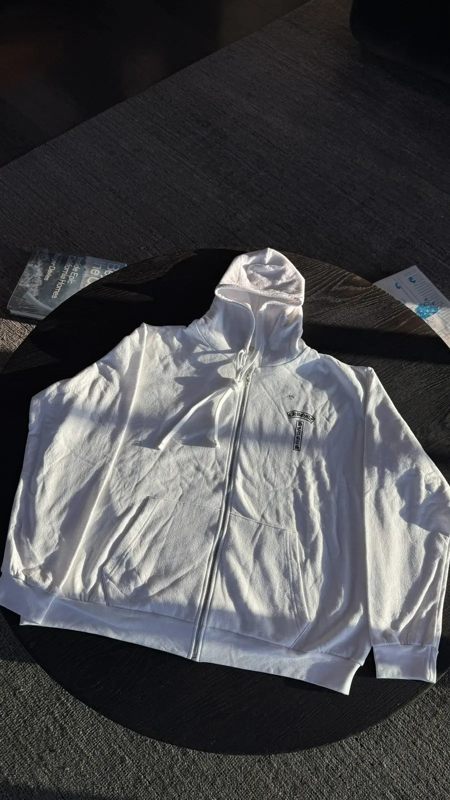 Chrome Hearts Back Arch USA Logo Zip Up Hoodie Size XXL Chrome Hearts
