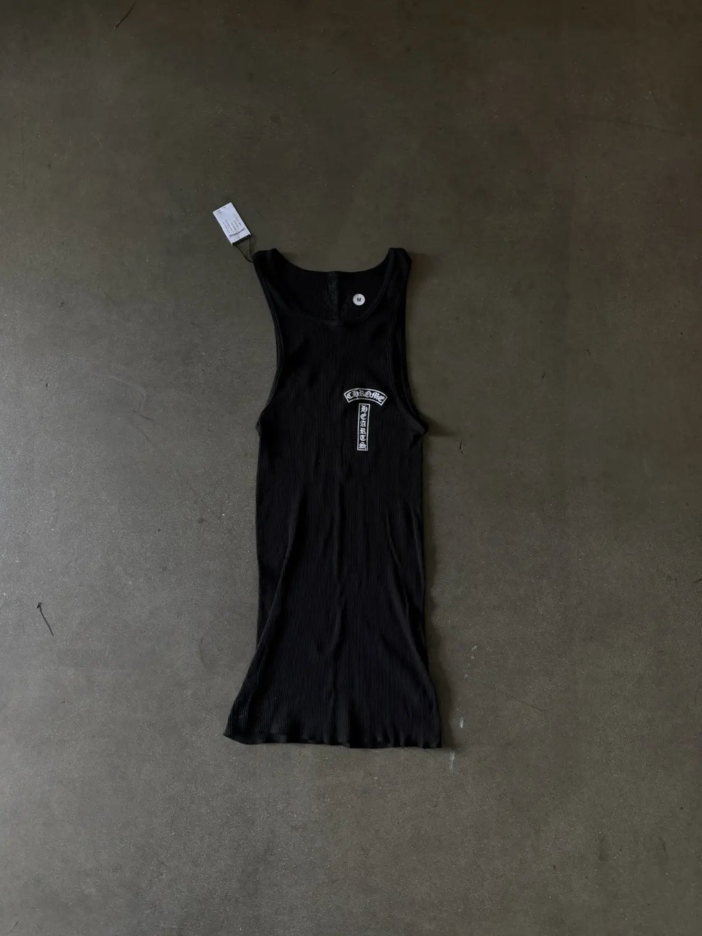 Chrome Hearts Horseshoe All-over Pattern Rib Tank Top