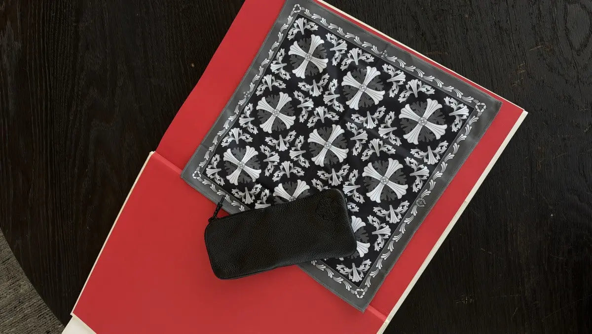 Chrome Hearts Cross Motif Silk Bandana Chrome Hearts