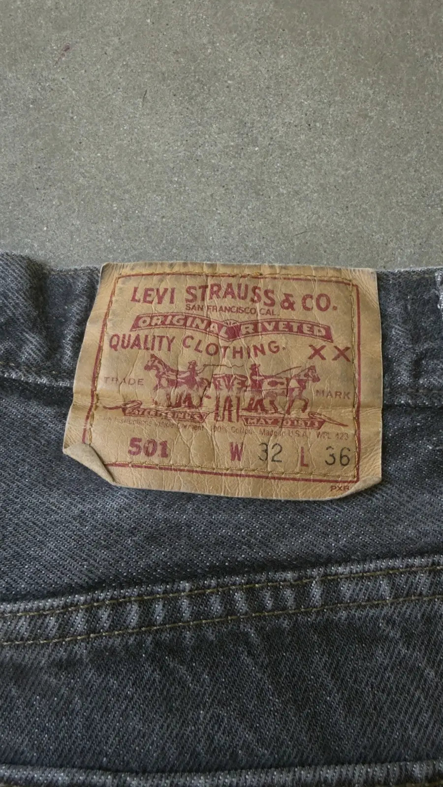 Chrome Hearts Levi's Cross Patch Stencil Jeans