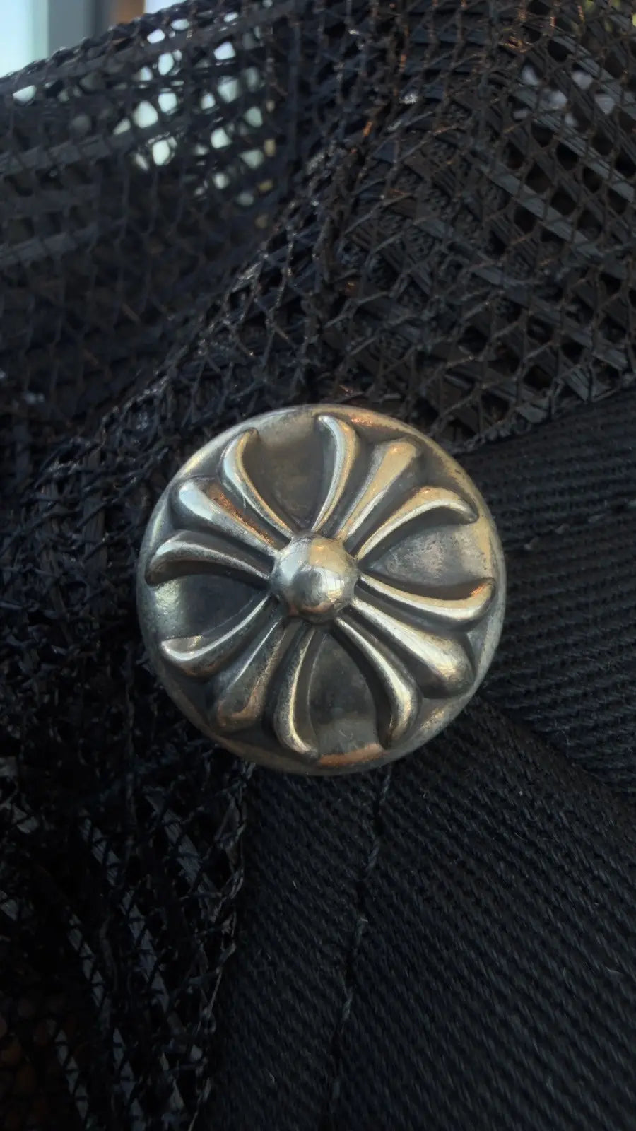 Chrome Hearts Triple Cross Cemetery Trucker Hat Black Chrome Hearts
