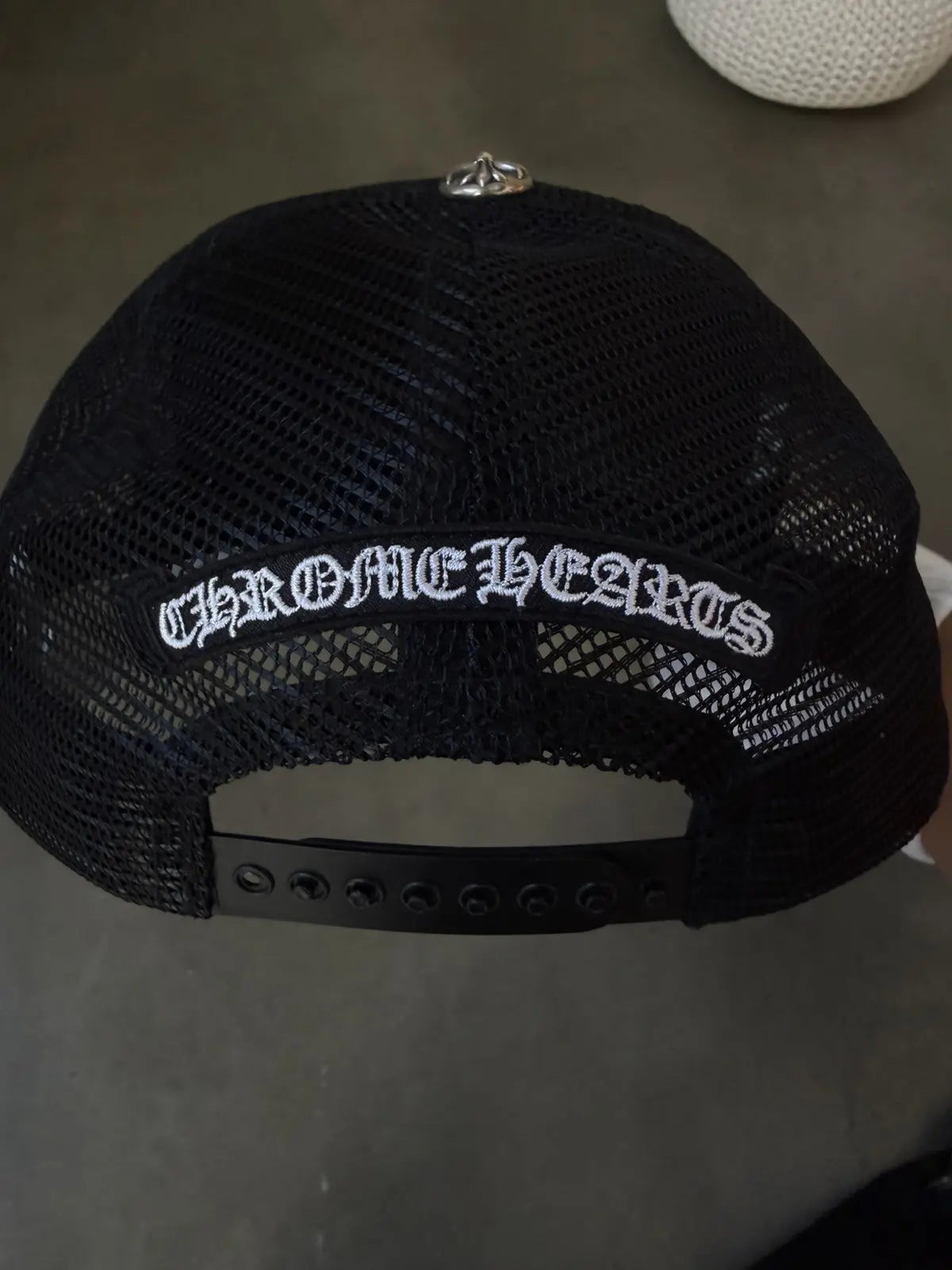 Chrome Hearts Triple Black Patch Trucker Hat