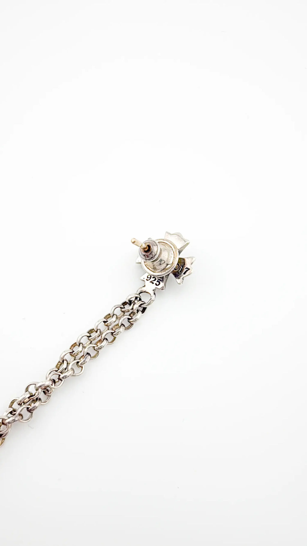 Chrome Hearts CH Plus Post Dice Left Side Earring