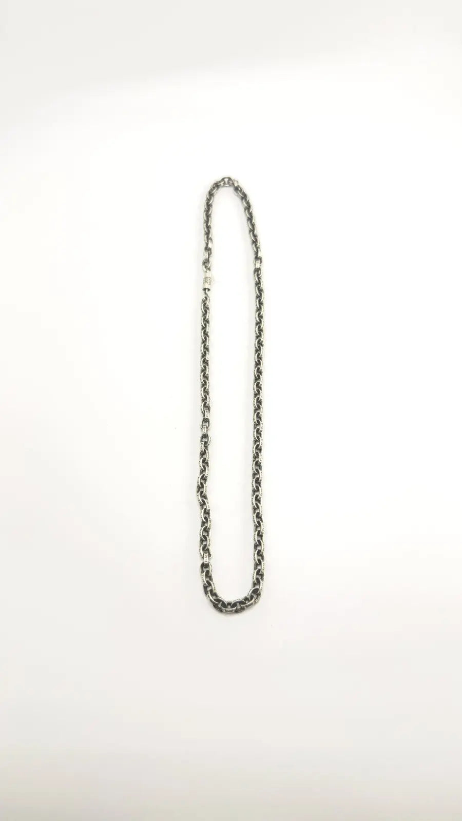 Chrome Hearts Sterling Silver Paper Chain Necklace Chrome Hearts