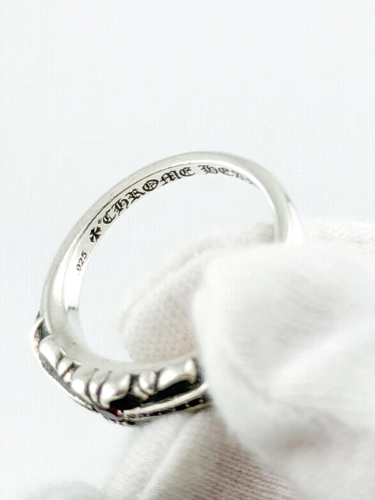 Chrome Hearts Ruby Baby Classic Floral Ring