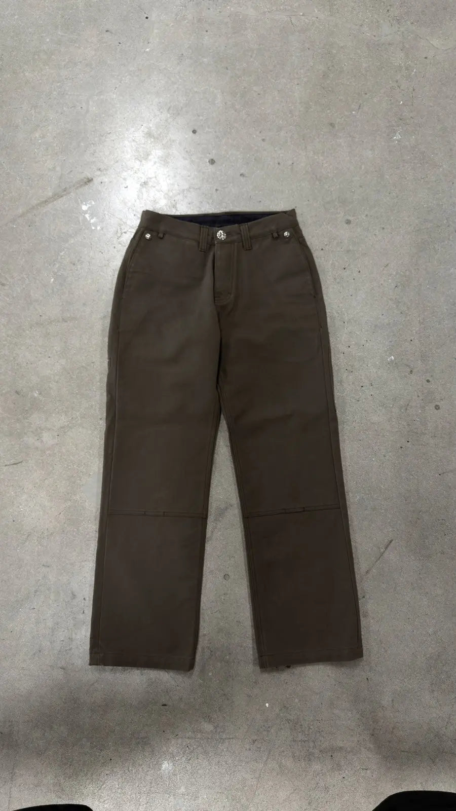 Chrome Hearts Flooded Back Patches Carpenter Pants