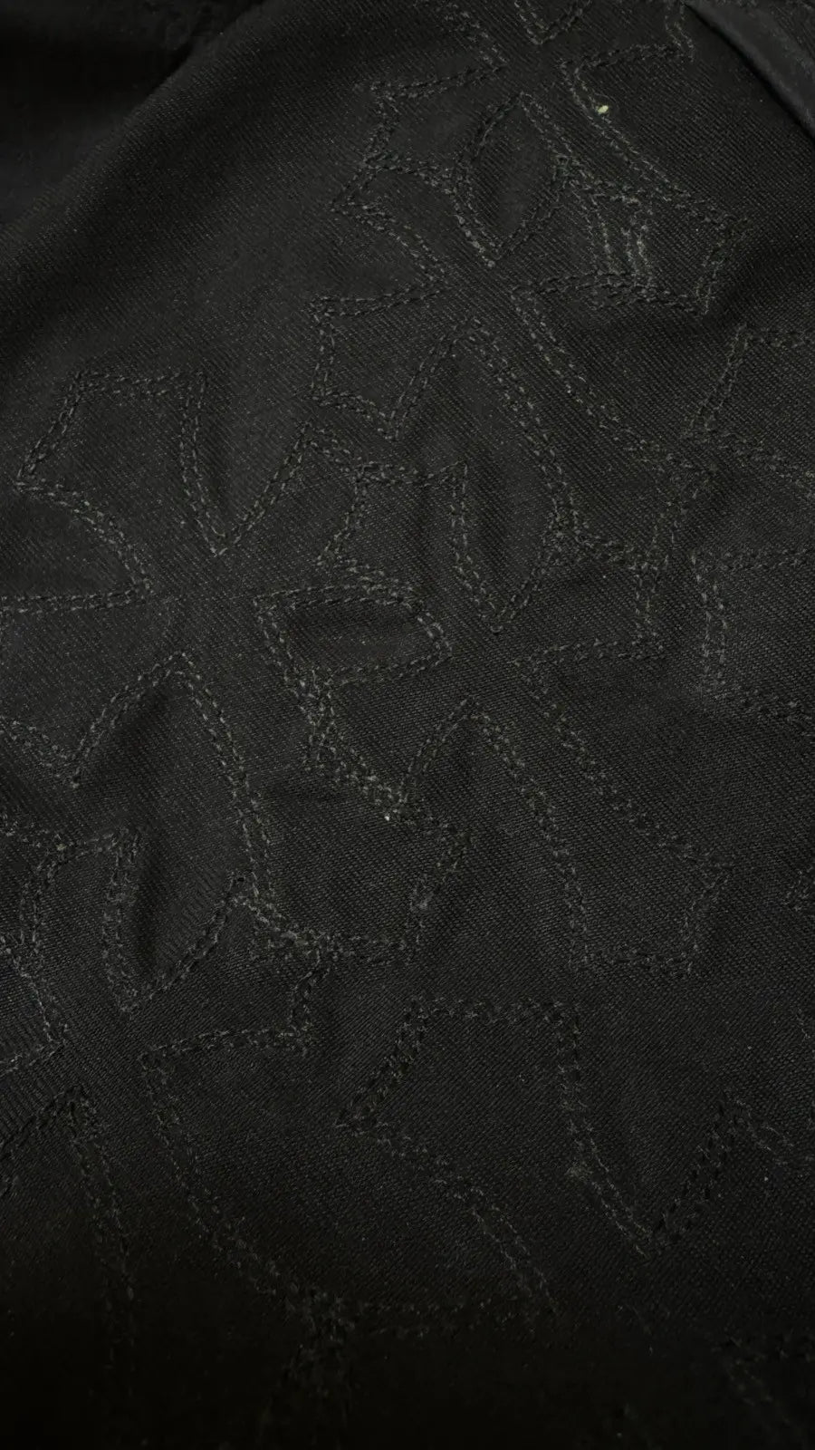 Chrome Hearts Chino Pants Black Camo Cross Patches