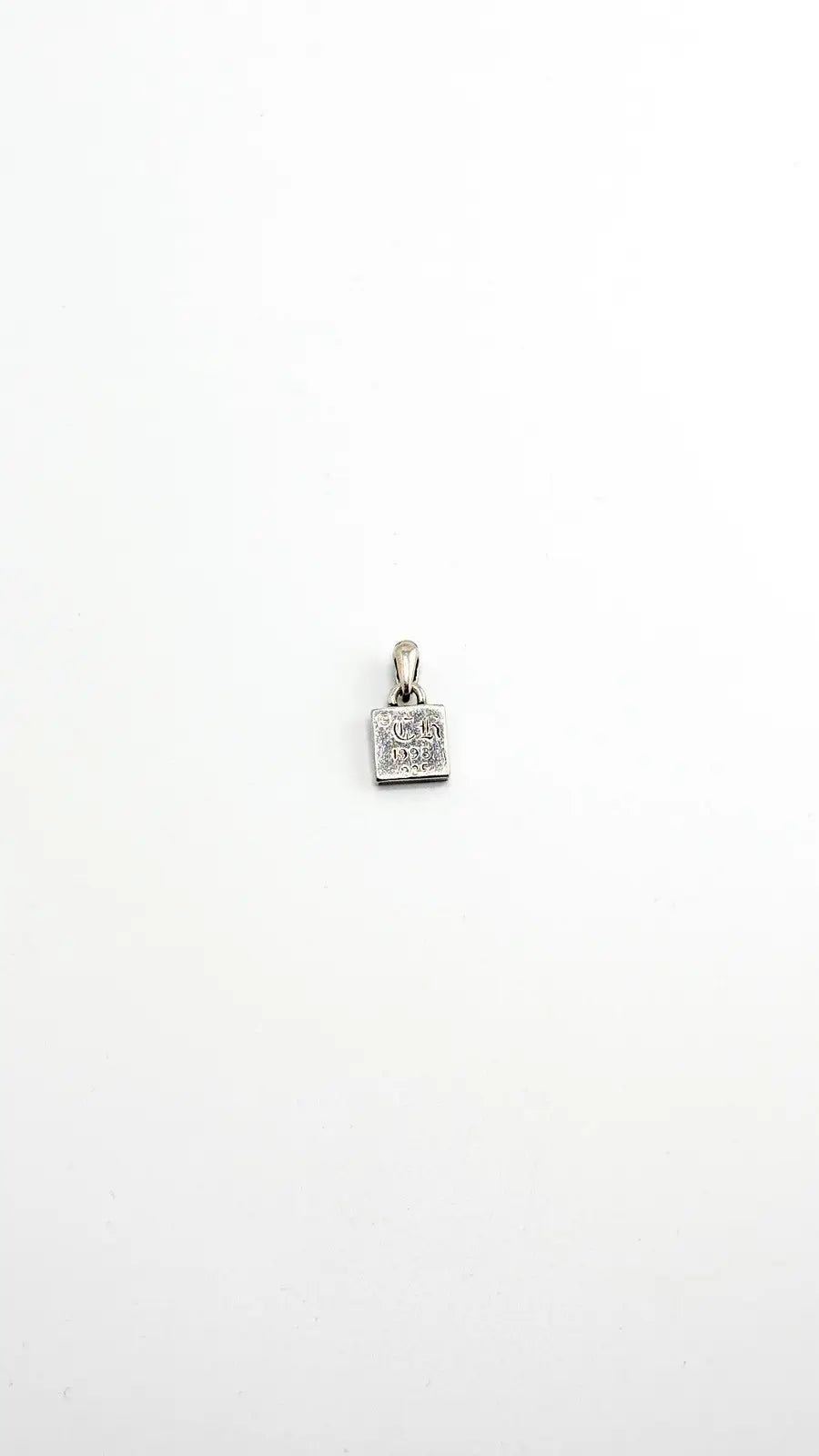 Chrome Hearts Blue Sapphire Framed CH Plus Pendant