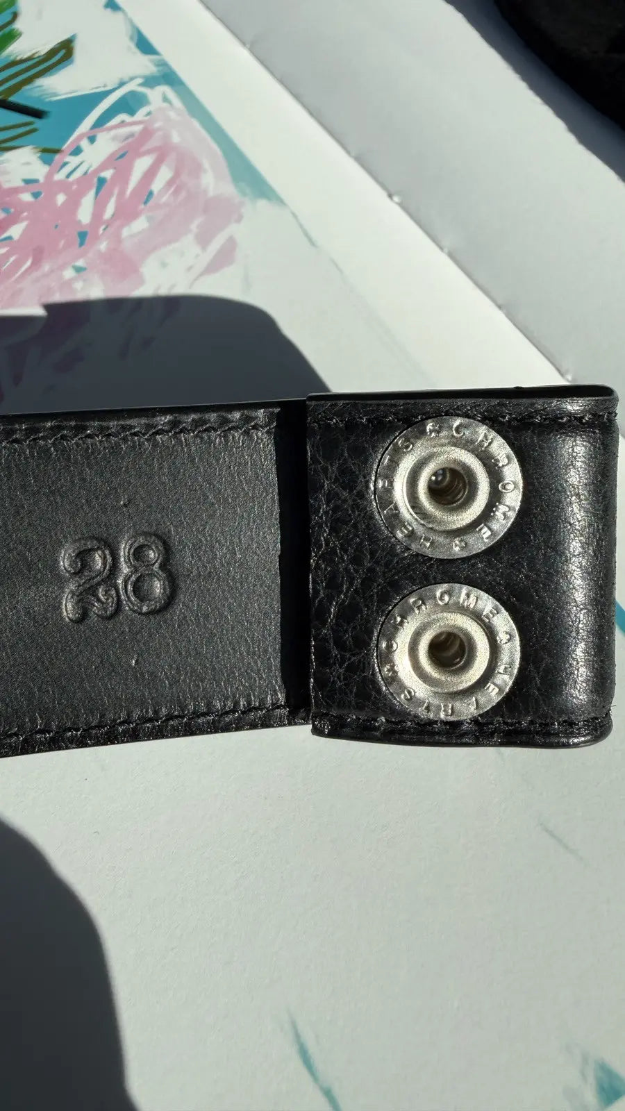 Chrome Hearts Leather Belt Strap Chrome Hearts
