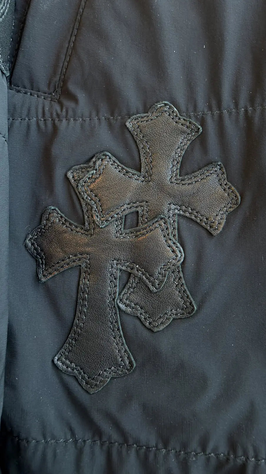 Chrome Hearts Cross Patch Nylon Bomber Jacket Size M Chrome Hearts