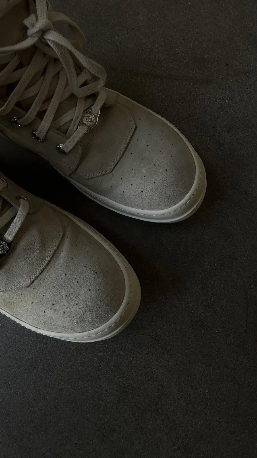 Chrome Hearts Rick Owens Geobasket Cream