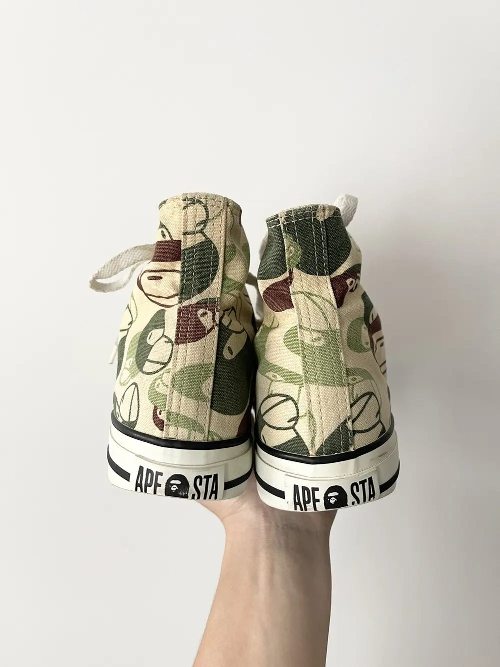 2000s Bape Apesta FS-010 Low "Green Camo"