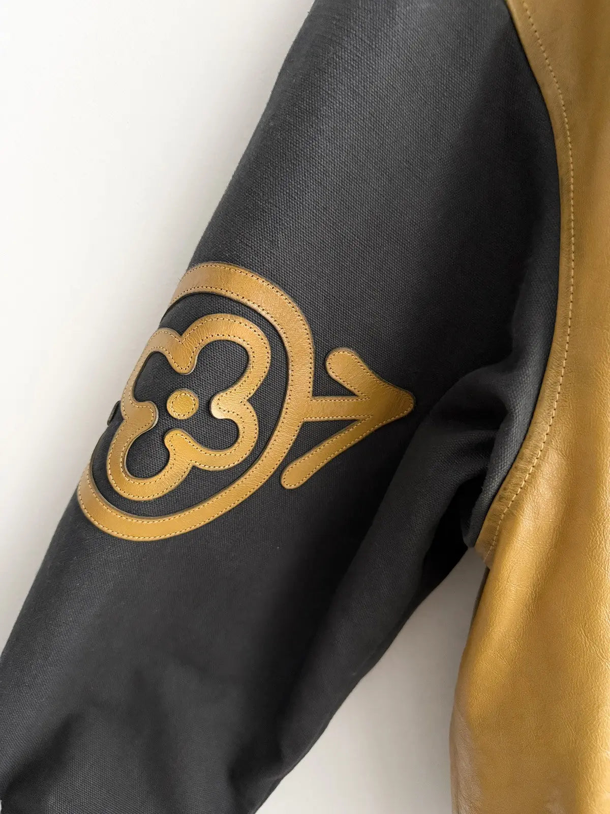 Louis Vuitton Leather & Canvas Bomber Jacket