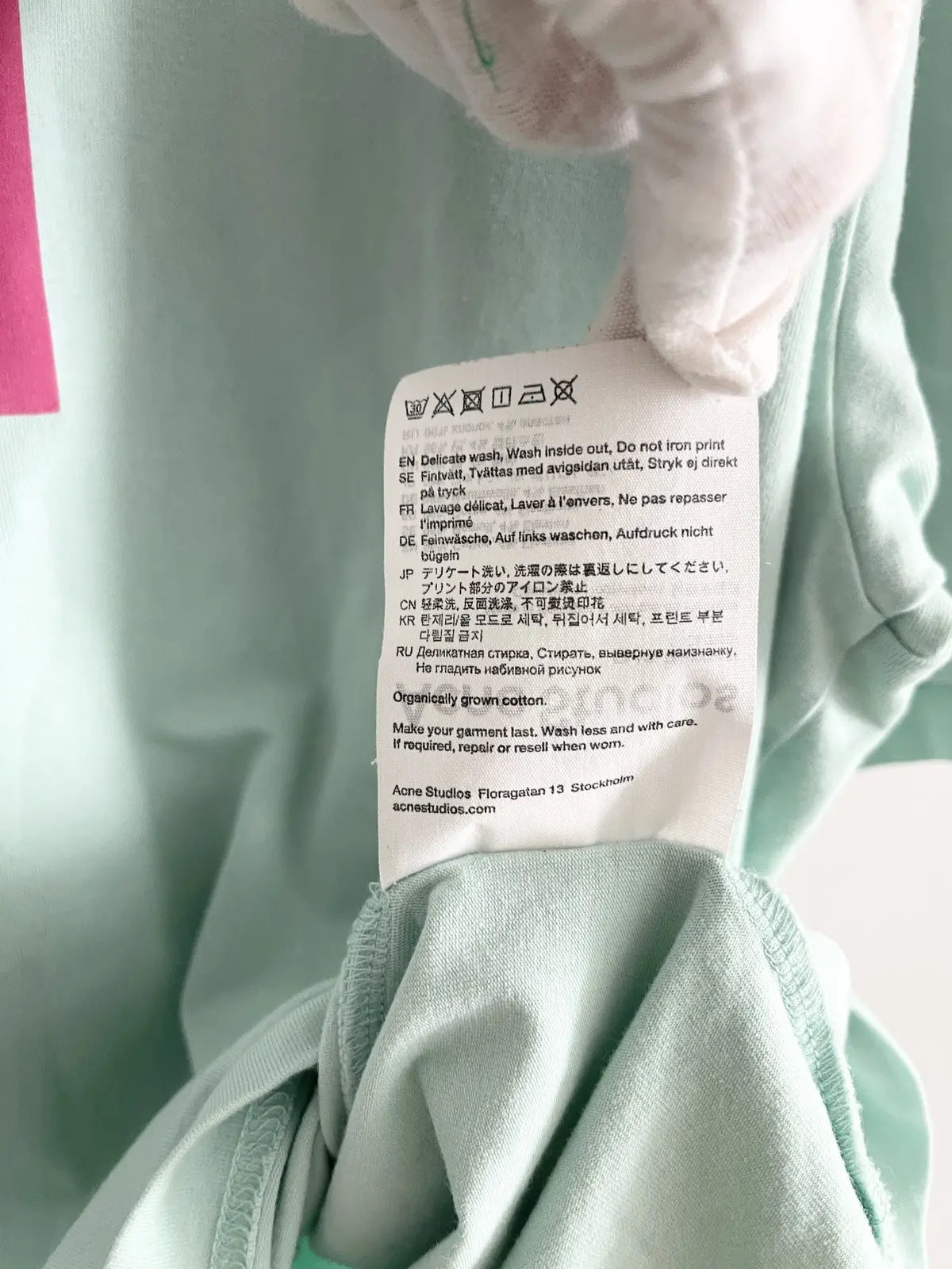 2020 Acne Studios In Your Face Tee