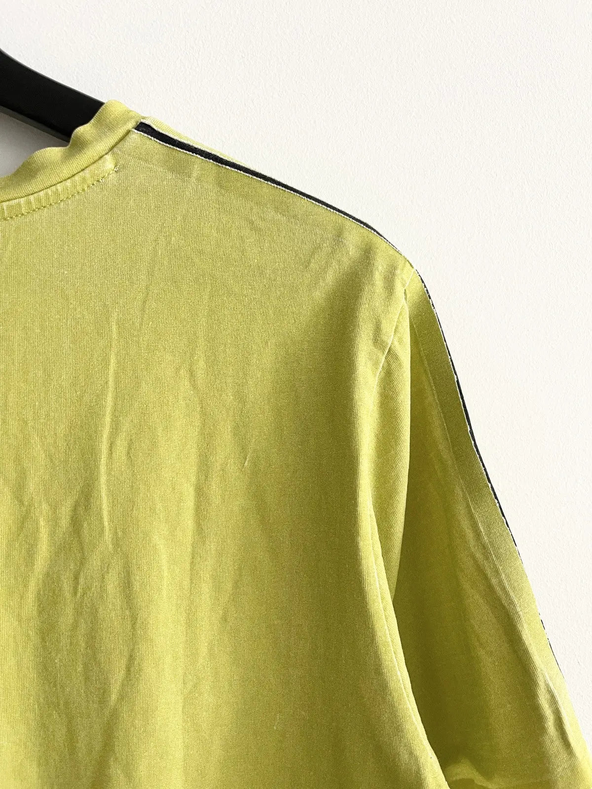 2000s Balenciaga Black Lining Yellow Pocket Tee