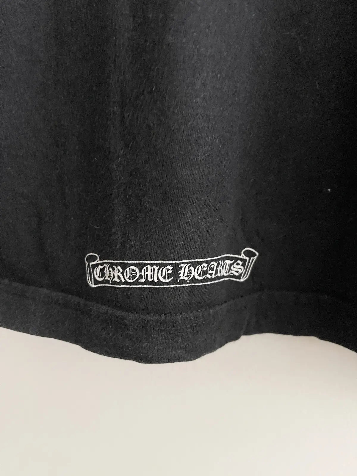 2000s Chrome Hearts Eye Chart Horseshoe Pocket Tee