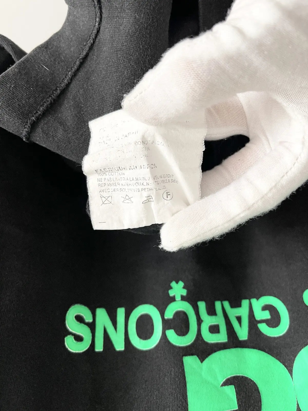 2010s Comme Des Garçons CDG Green Logo Tee