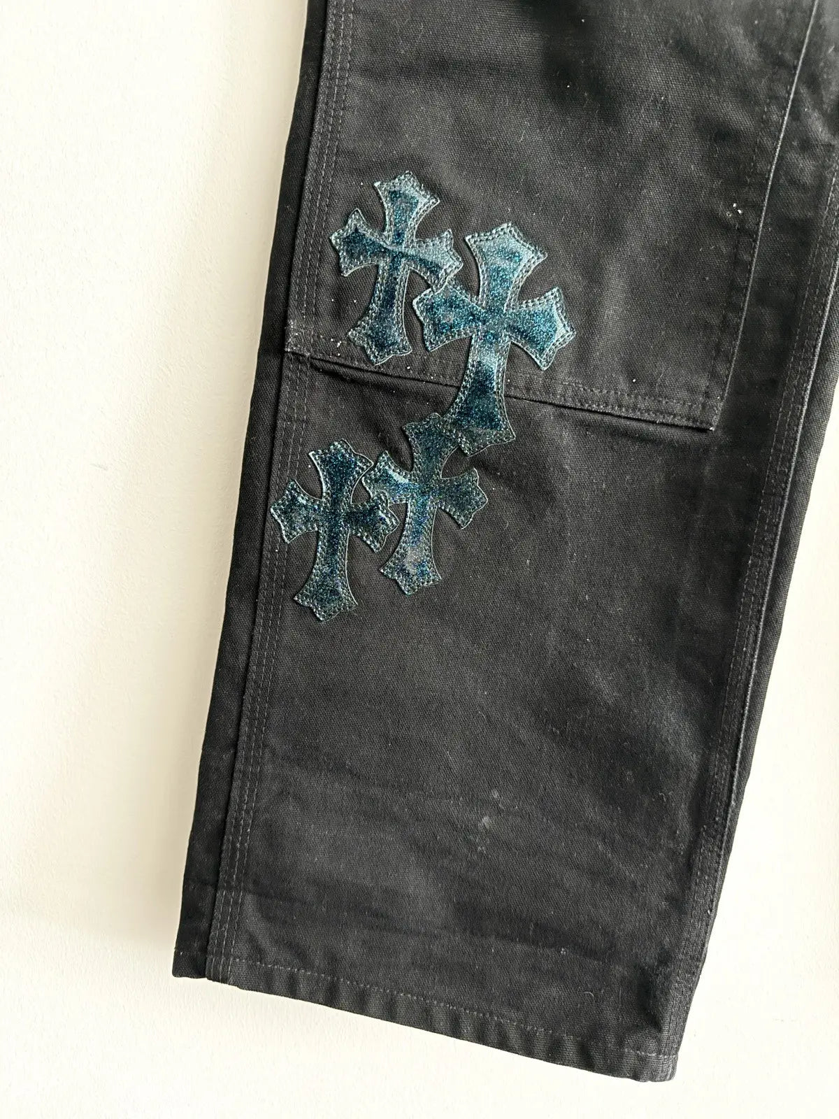 Chrome Hearts St Barth Galaxy Cross Patch Carpenter Pants