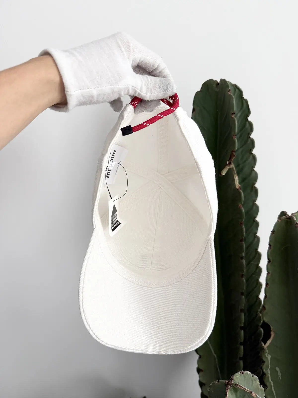 Miu Miu x New Balance Red Cord Tennis Cap Hat