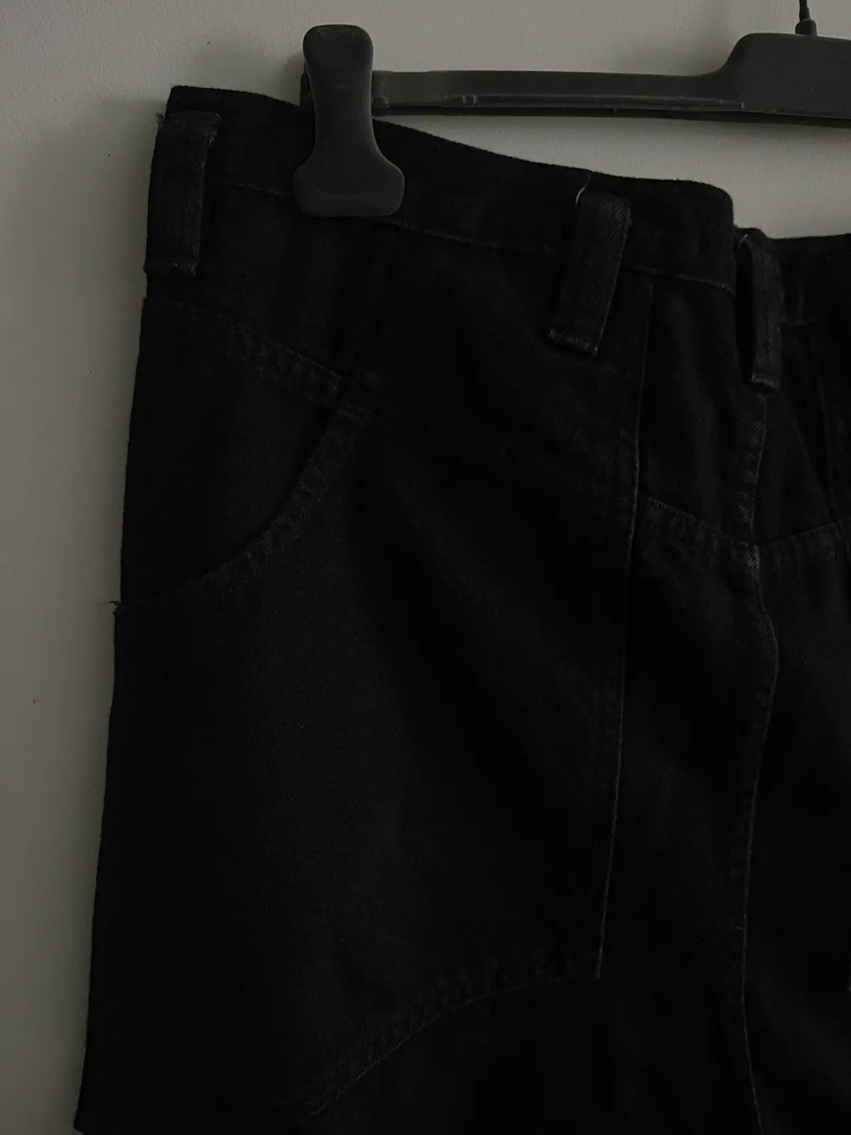 Eckhaus Latta Black Wide Leg Denim Jeans