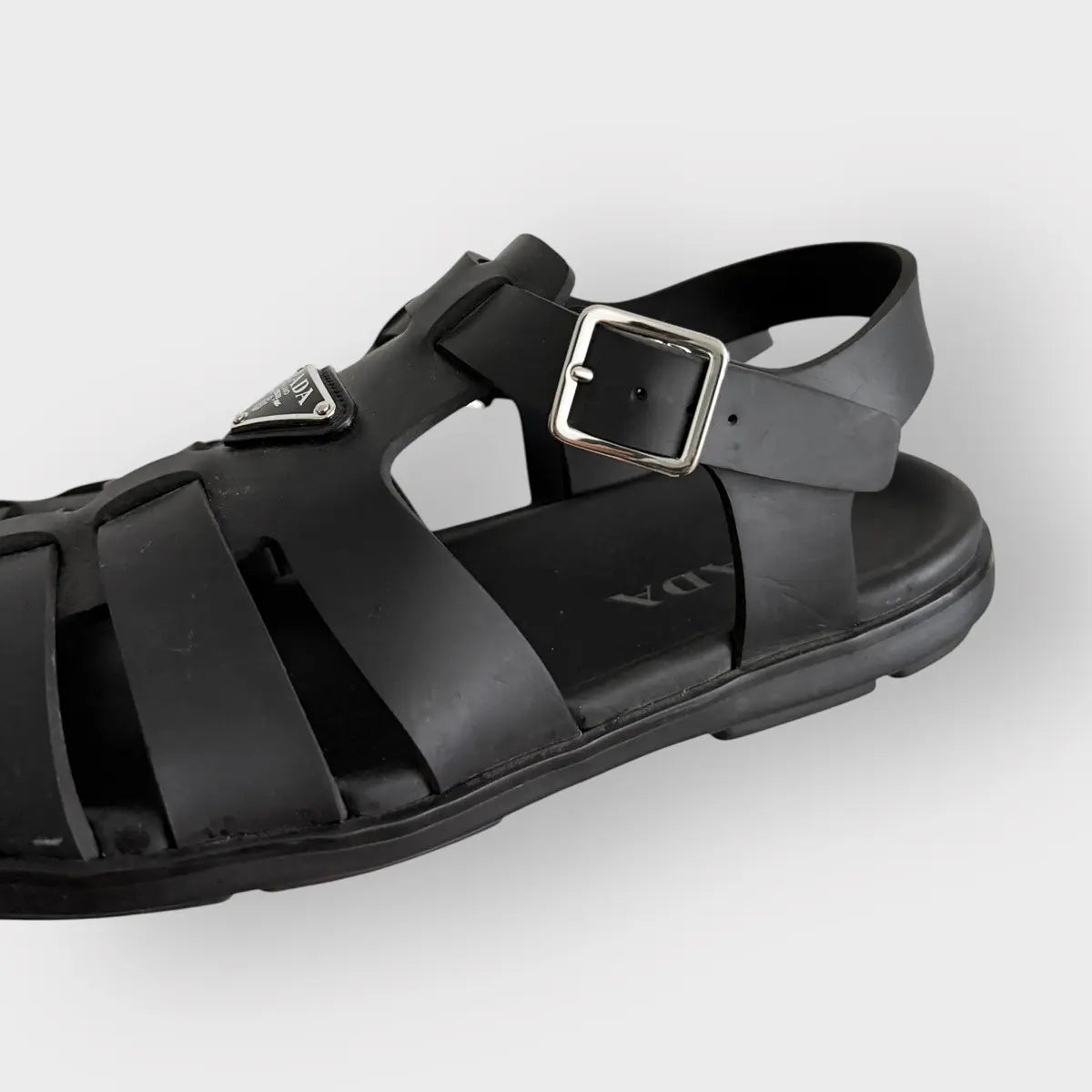 Prada Rubber Fisherman Sandals