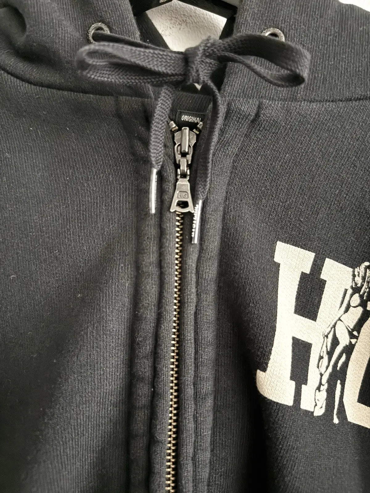 2000s Hysteric Glamour Girl Stripping Zip Hoodie