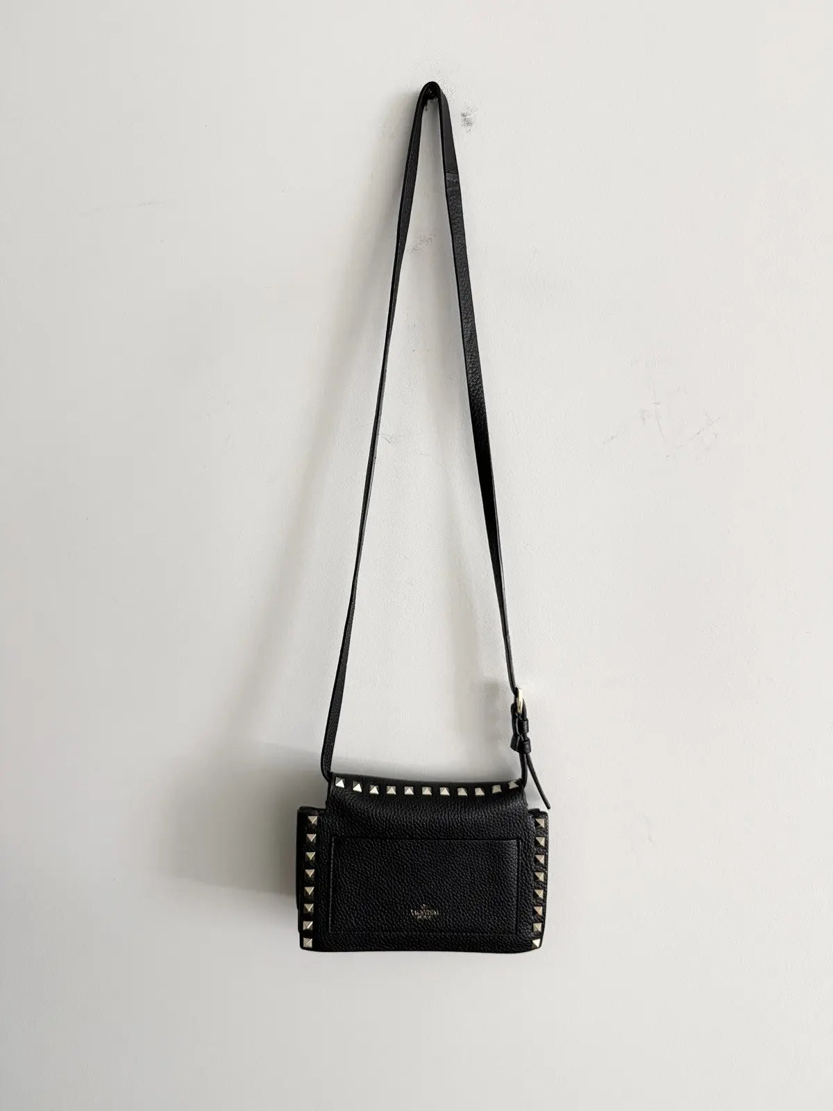 Valentino Rockstud Flip Lock Flap Bag