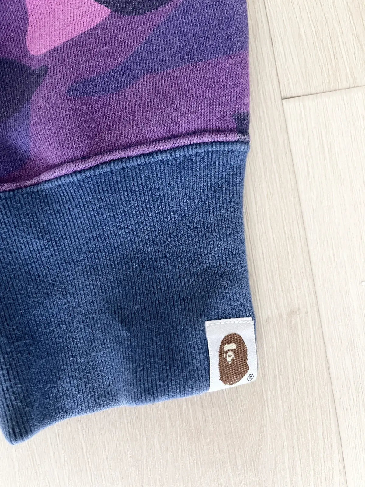 2015 Bape Mix Crazy Camo Patch Full Zip Hoodie