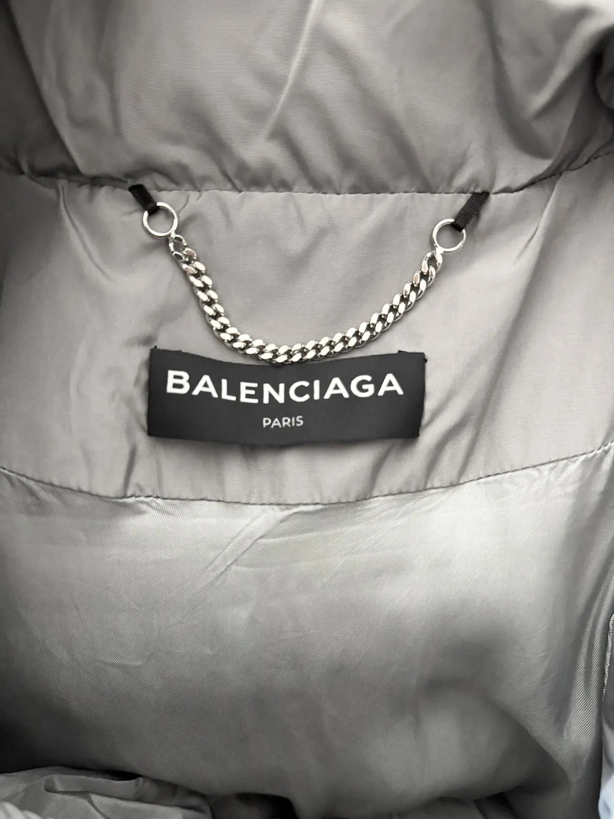 2017 Balenciaga Curve Logo Puffer Jacket