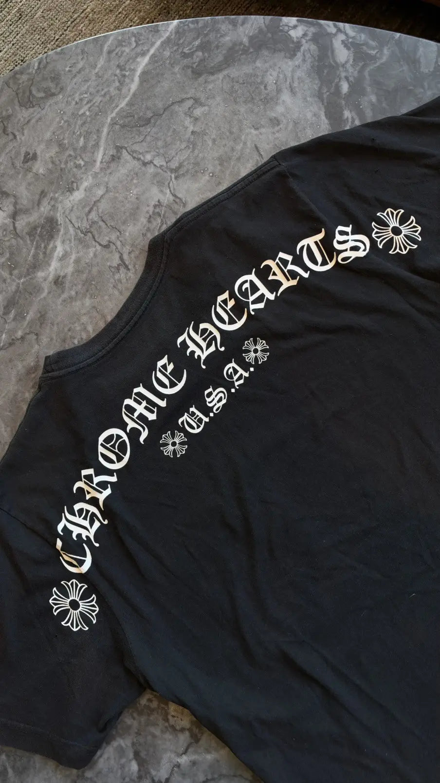 Chrome Hearts Arch Logo USA Print Short-Sleeve T-Shirt Size M Chrome Hearts
