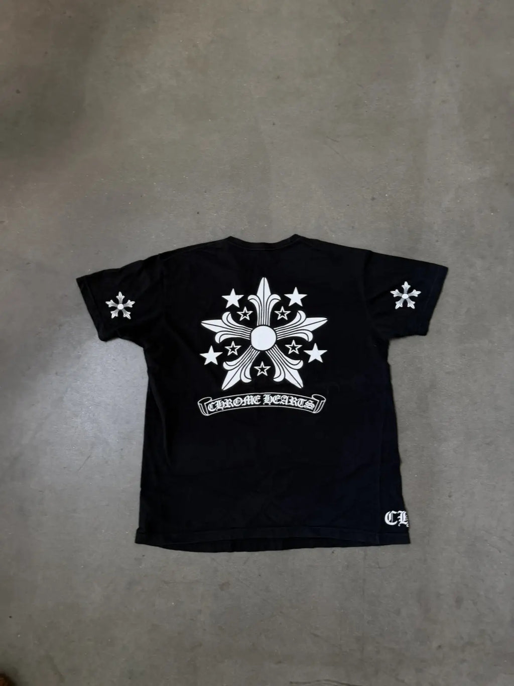 Chrome Hearts Star Cross Tee Black