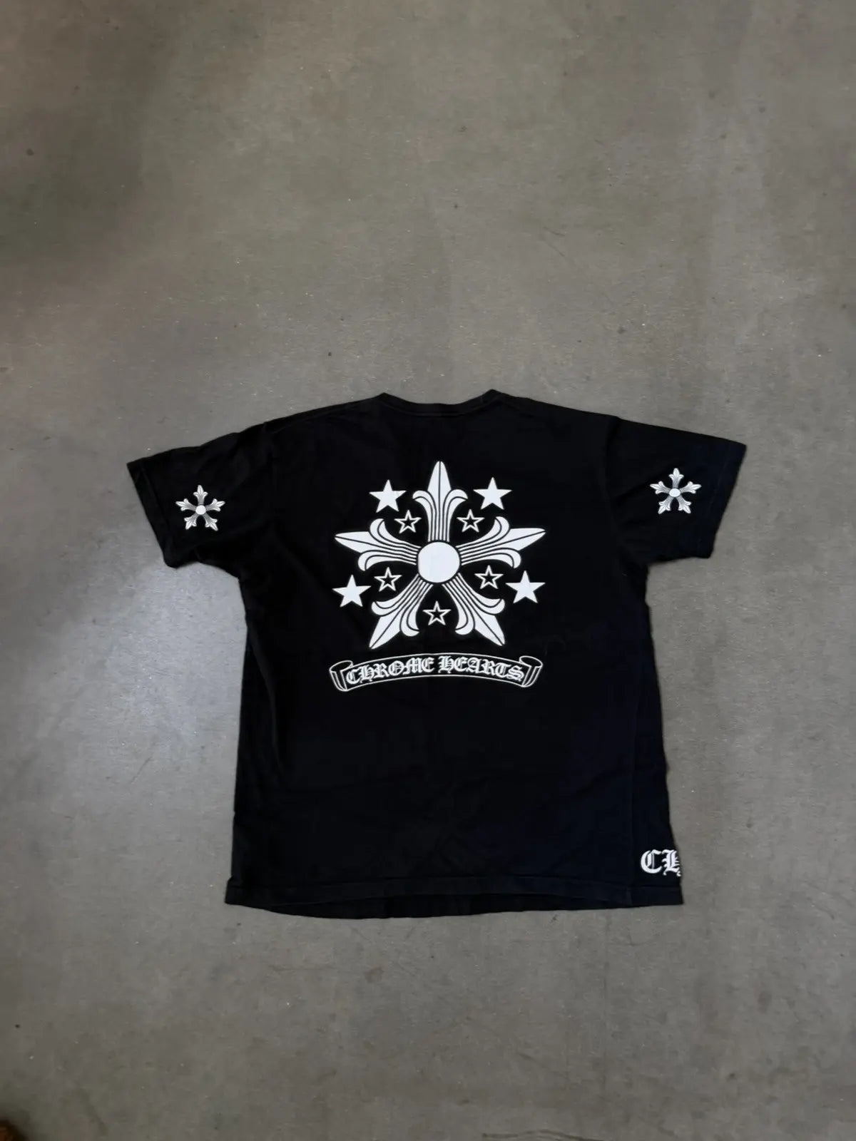 Chrome Hearts Star Cross Tee Black