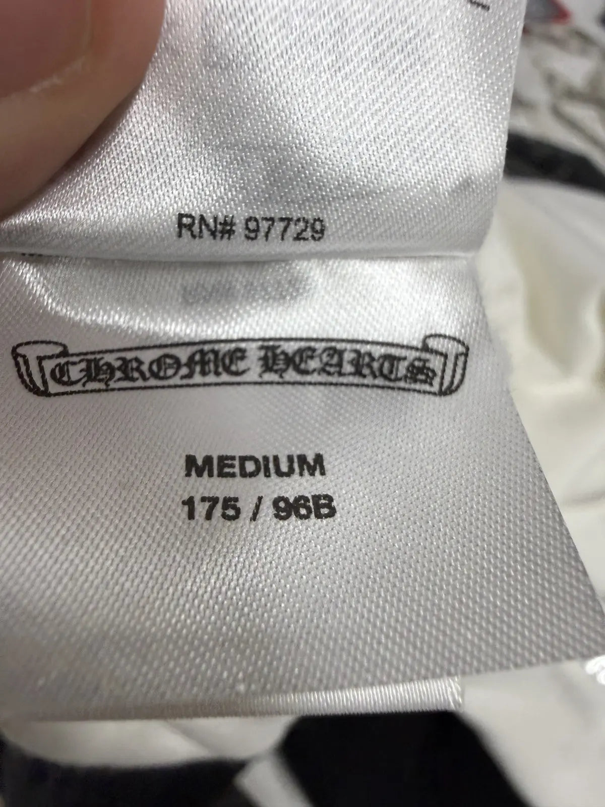 Chrome Hearts White Foil Hoodie Silver Scroll Script