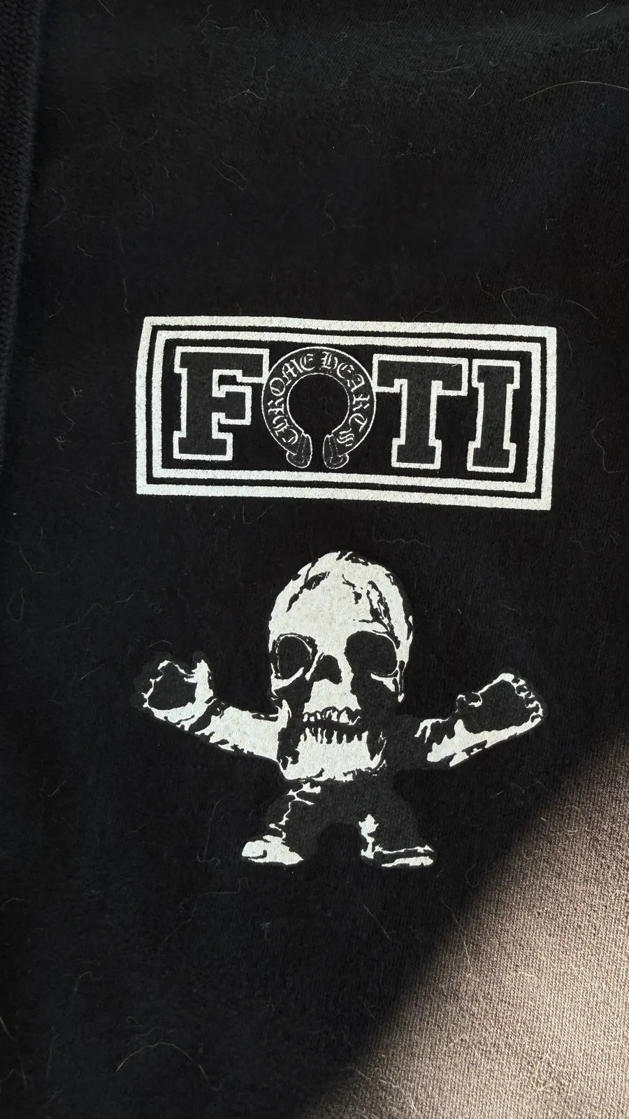 Chrome Hearts Black Multi FOTI Tic Tac Toe Zip Up Chrome Hearts