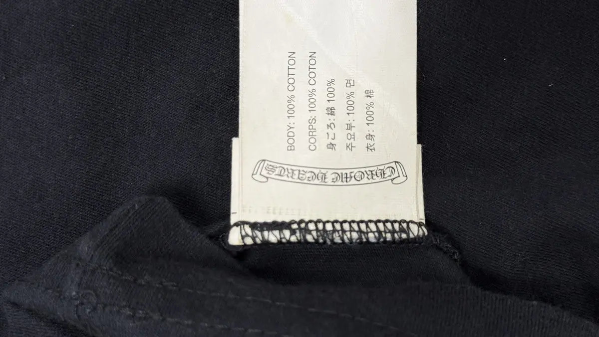 Chrome Hearts Scroll Logo Scripts LS Tee