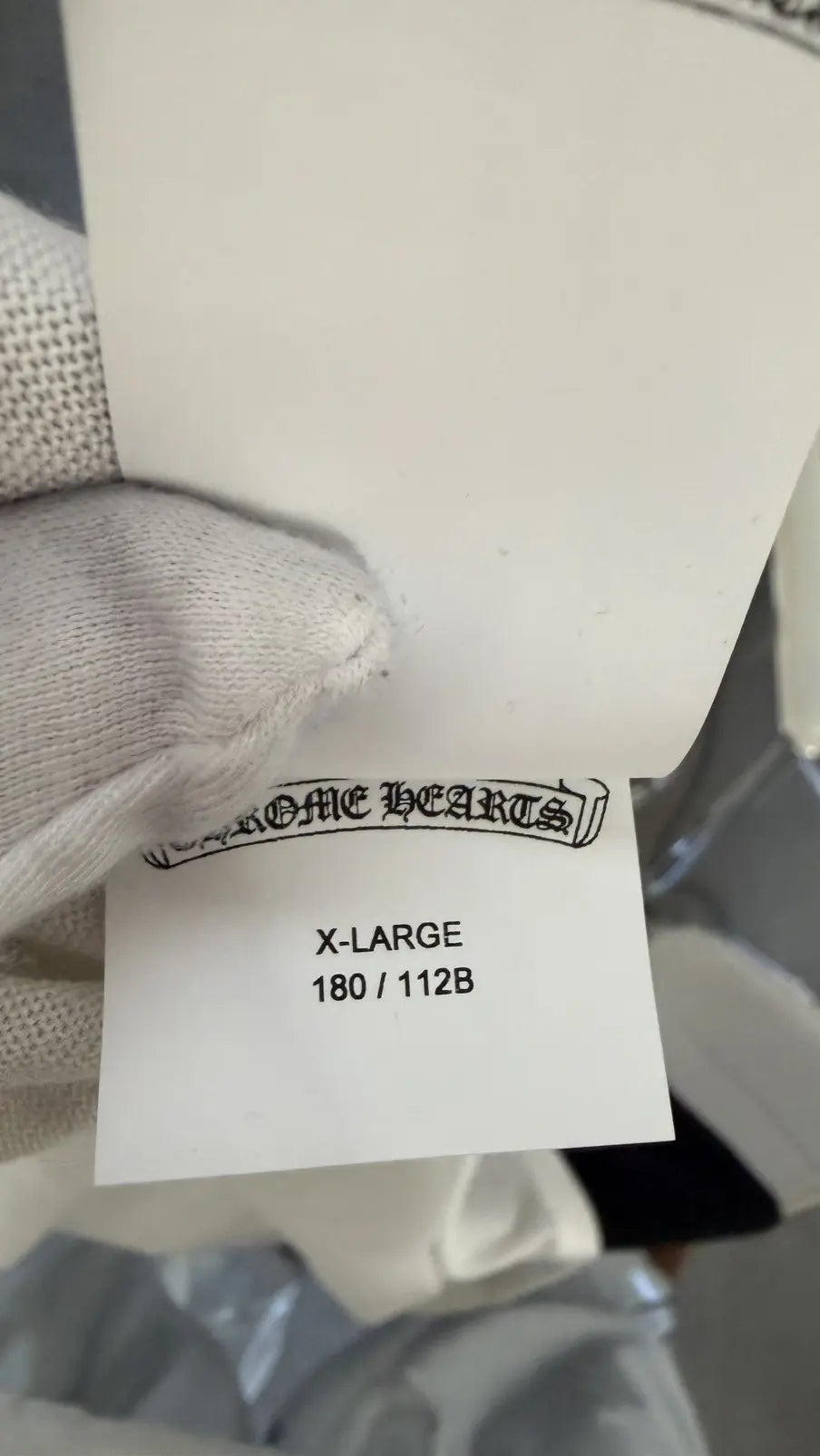 Chrome Hearts Cross Patch Silk Raglan Long Sleeve