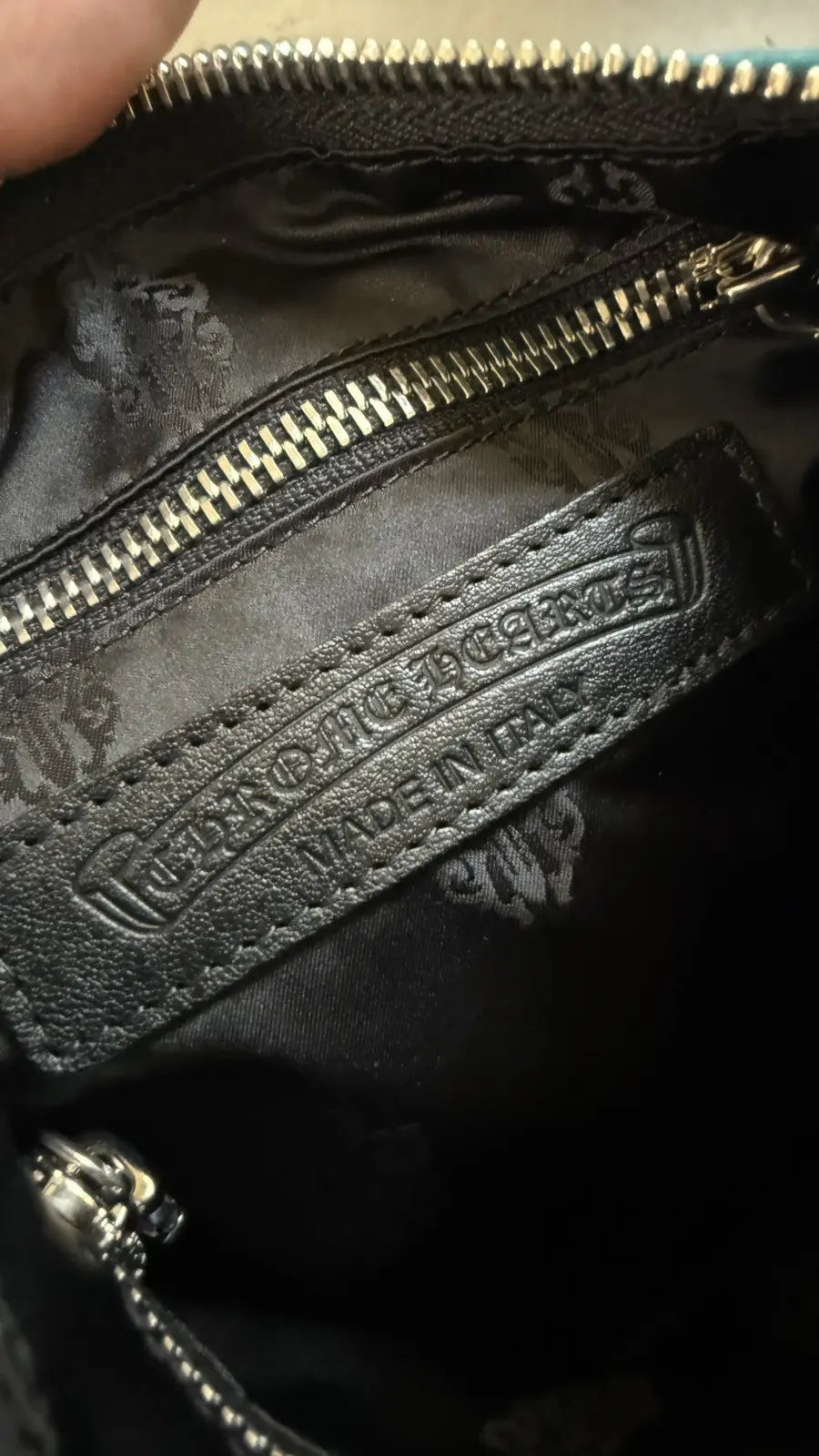 Chrome Hearts Silver Blue Dagger Chicken Nugget Bag