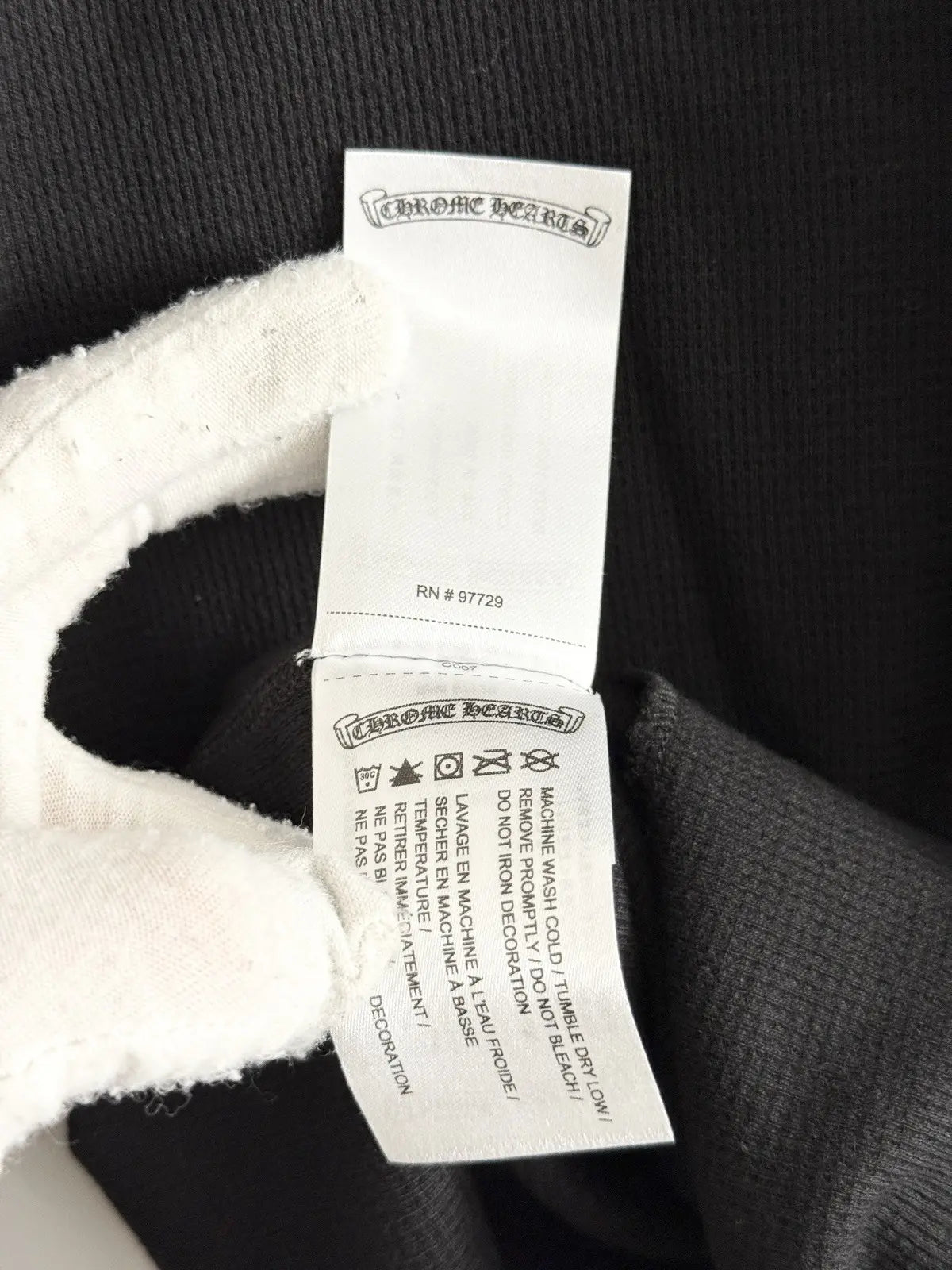 Chrome Hearts Floral Horseshoe Long Sleeve Thermal Tee