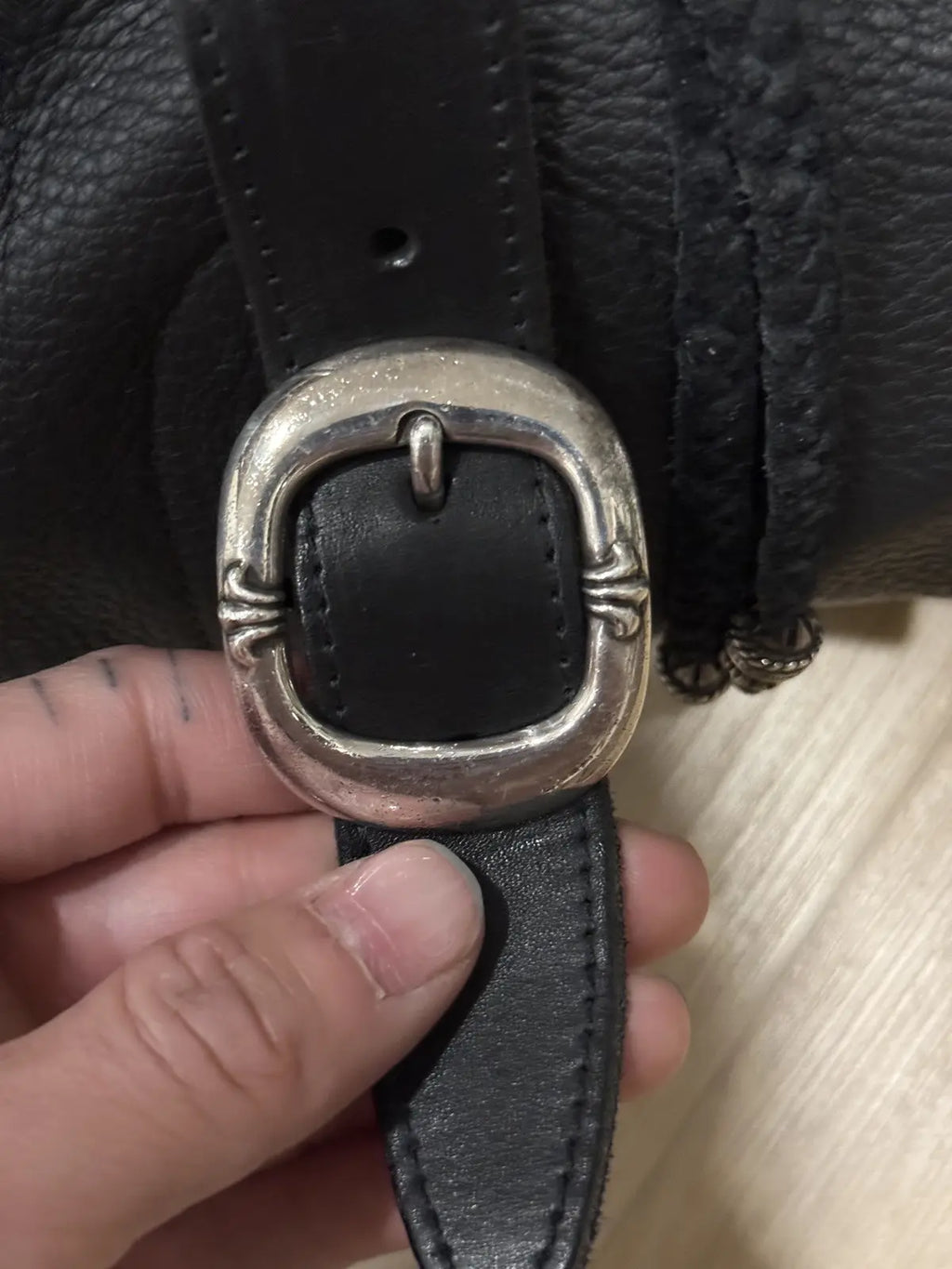Chrome Hearts Multicolor Patch Leather Gunslinger Backpack